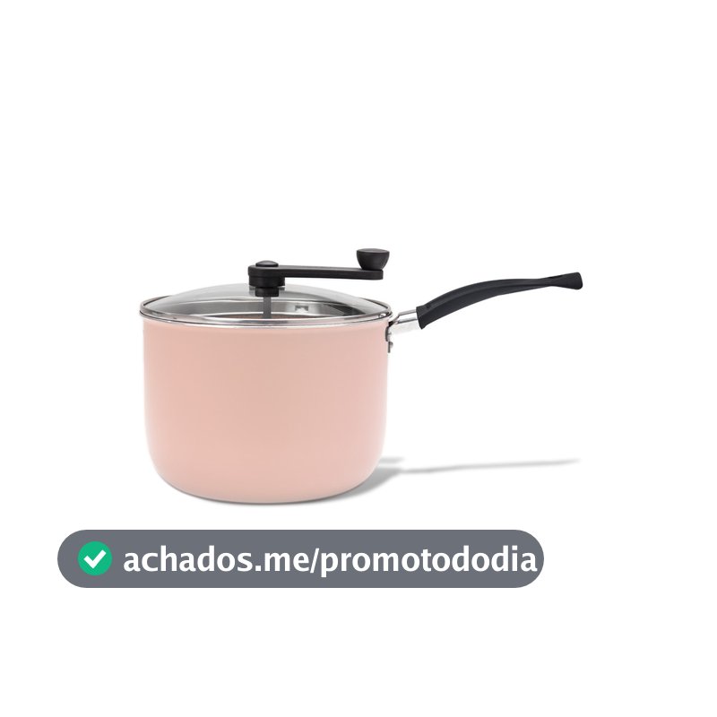 Pipoqueira Brinox Ceramic Life Rainbow Ø20cm 4,2 Litros Rosa