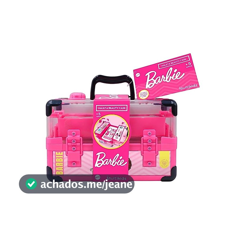 Maleta Barbie Beauty Case Completa de Maquiagem Multikids - Criatividade e Estilo para Crianças