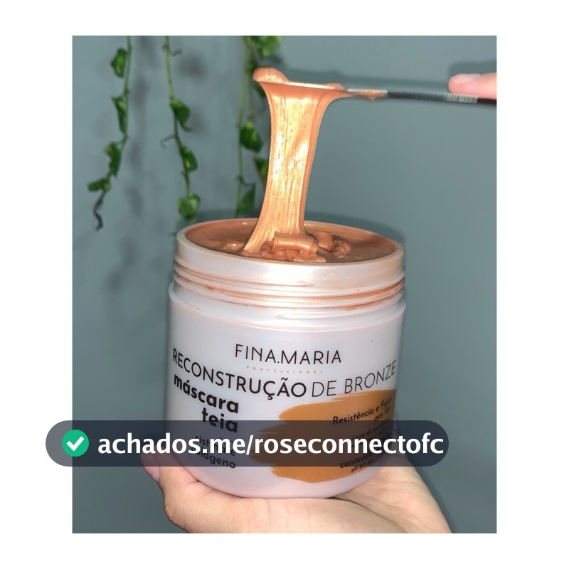 MEGA RECONSTRUÇÃO EFEITO TEIA BRONZE - MÁSCARA DE ALTO IMPACTO - FINA.MARIA PROFESSIONAL