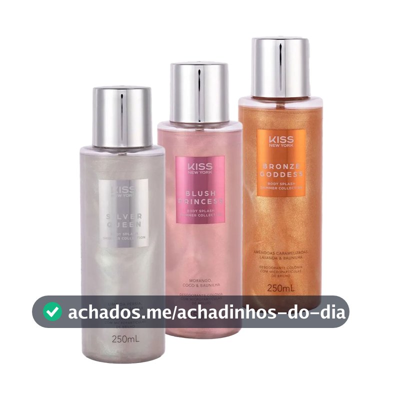 Body Splash Kiss New York Shimmer 250ml