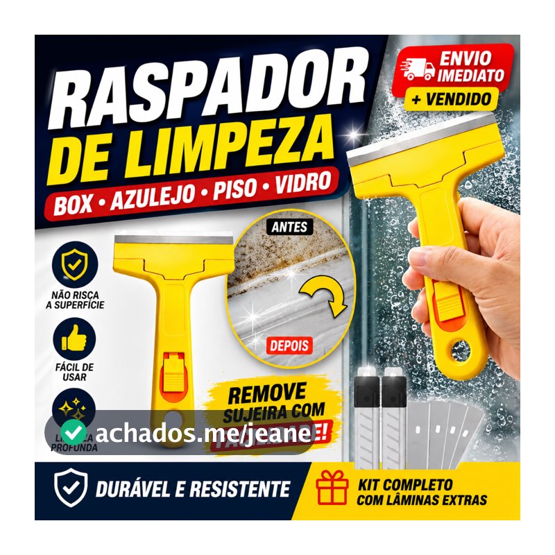Raspadores Raspador De Vidro Azulejo Piso Multiuso 3 Laminas Estilete Chão Plano Tintas Cerâmica