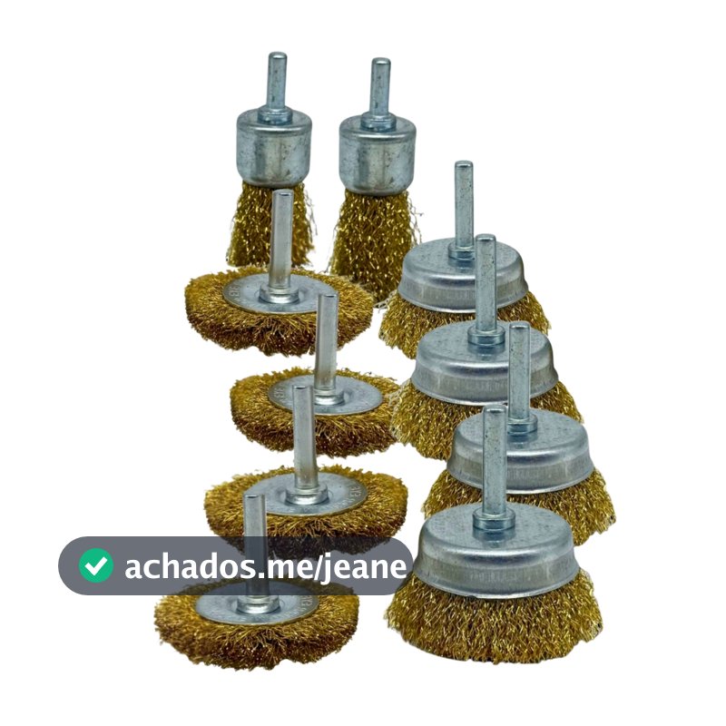 Kit de Escova De Limpeza De Aço Circular Uso Com Furadeira Resistente Qualidade Premium