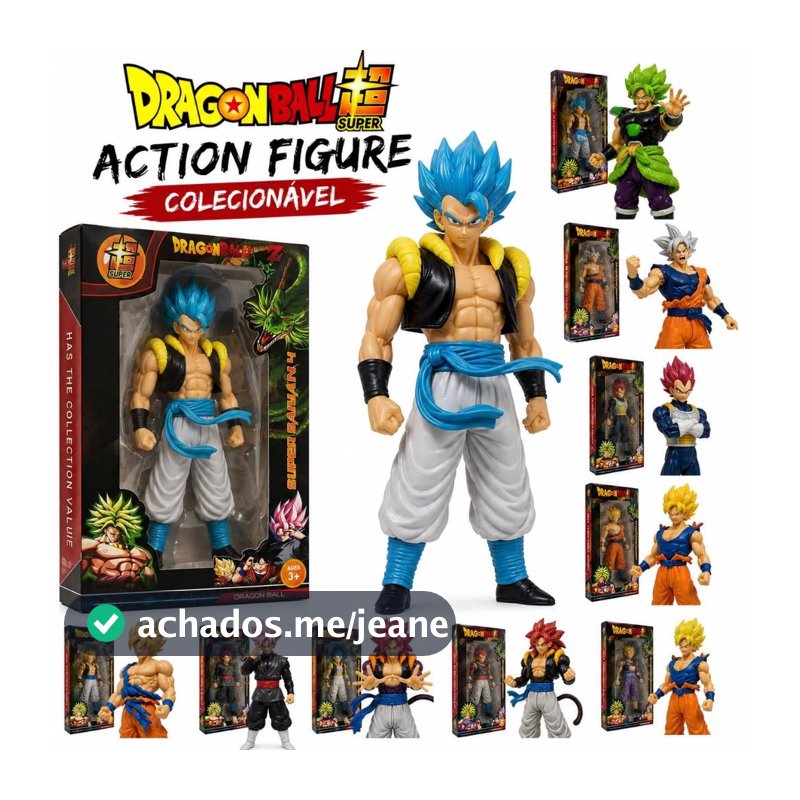 Boneco Dragon Ball Z Action Figure 20cm Colecionável Anime Goku Vegeta Gogeta Broly