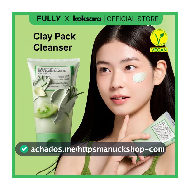 [OFFICIAL] FULLY Green Tomato Clay Mask Cleanser 120ml, 30ml