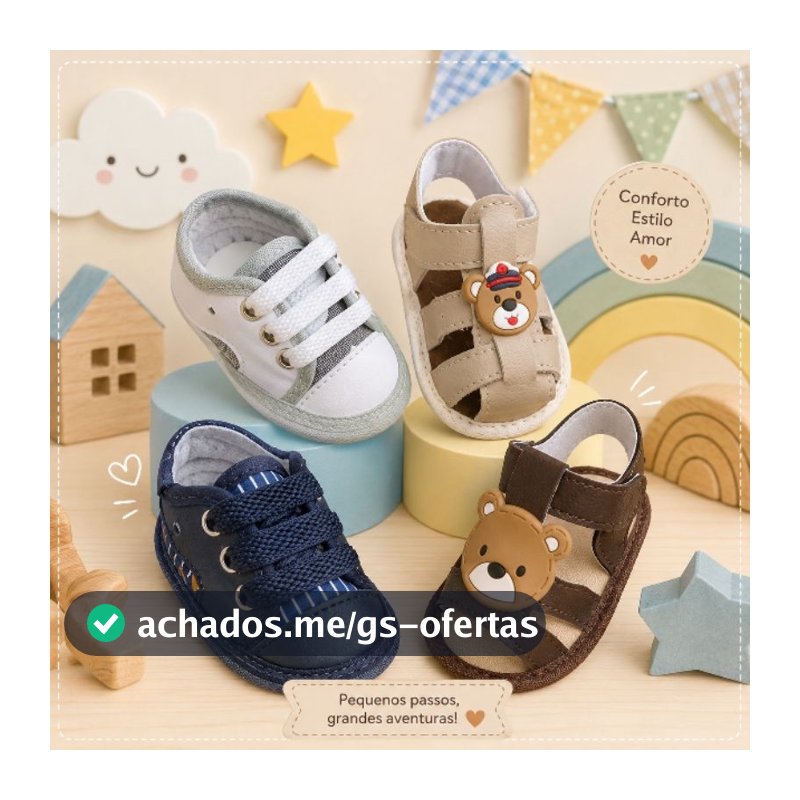 4 pares de sapatinhos para bebê menino 13 ao 18 ursinho sapato calçado infantil sapatinho sandália