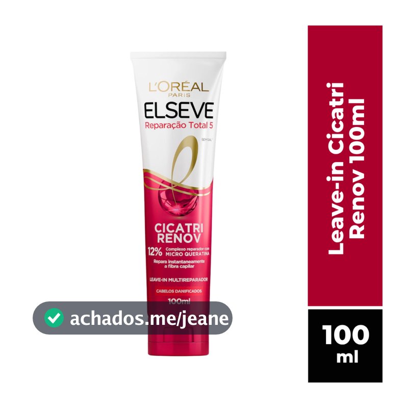 LEAVE-IN CICATRI RENOV ELSEVE REPARAÇÃO TOTAL LORÉAL PARIS 100ML