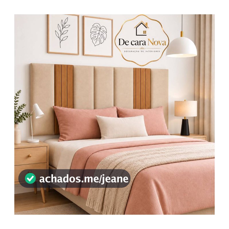Kit Com Até 12 Peças Cabeceira Modular + Painel Ripado MDF Para Cama Box | Casal | King | Queen - Envio Imediato
