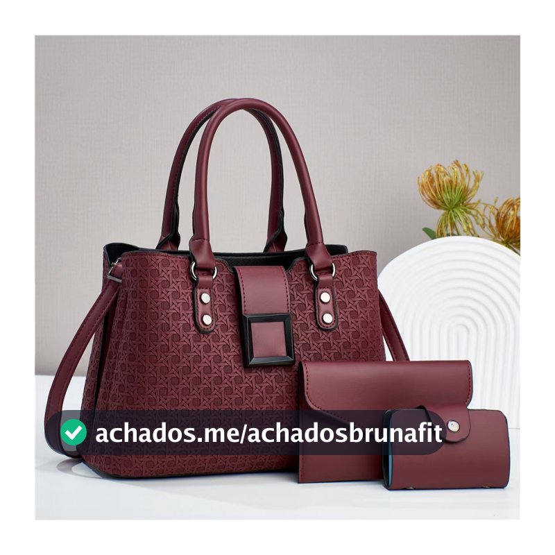 Bolsa Feminina Elegante + carteira e porta cartão COD-6616-36