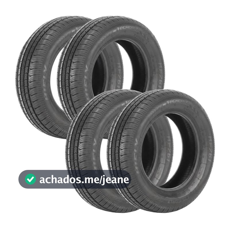 Jogo 4 Pneus 175/60 R13 HIFLY HF-261 77H Aro 13 Novos