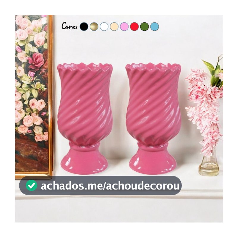 Vasos Pingentes Pequenos 2 Unidades de Cerâmica Decoração de Festa Flores Artificiais 20x10