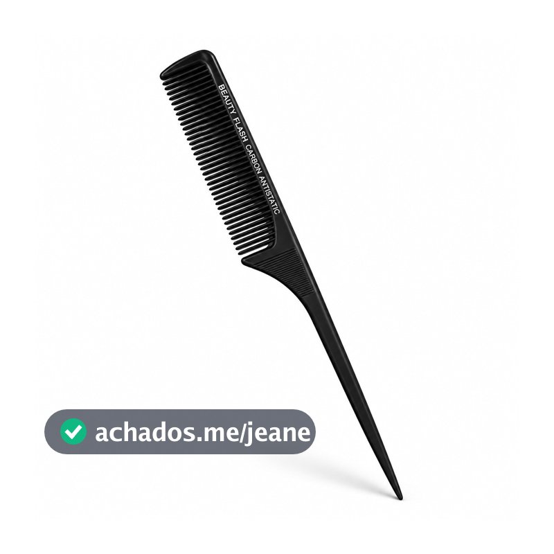 Kit Alisamento Beauty Flash Pente Alisador Cabelo Para Auxiliar Chapinha Clips e Protetor de Orelhas