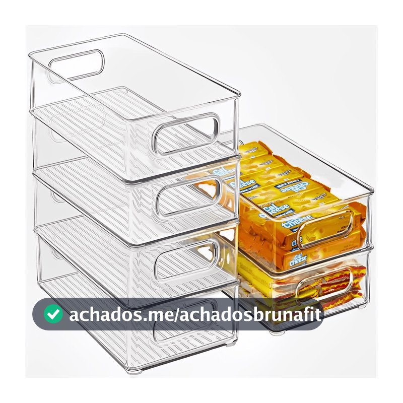 ORGANIZADOR MULTIUSO GELADEIRA KIT COM 6 ARMÁRIOS DESPENSA LAVANDERIA ALIMENTOS FRUTAS ESCRITÓRIO