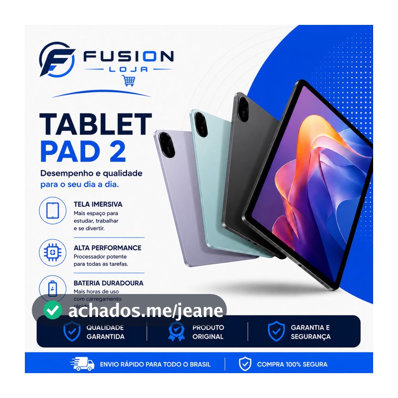 ! [NOVO] TABLET  Redmi Pad 2 Tablet  8GB+256GB OU 4GB+128GB TELA 11 [NOVO]!