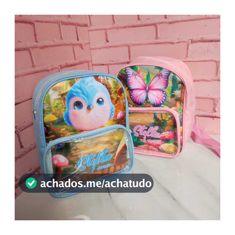 20 Und - Bolsinhas Personalizadas Infantil para Lembrancinhas, Mochila L