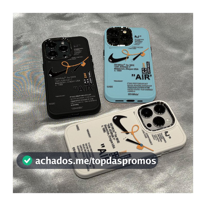 Silicone Anti-impacto Capinha Capa Nike iPhone 11 12 13 14 15 16 17 Pro MAX X XR XS MAX Plus CASE  Logo marca streetwear