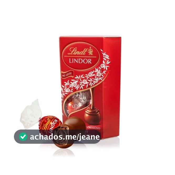 Chocolate Ao Leite Lindt Lindor Caixa 75g
