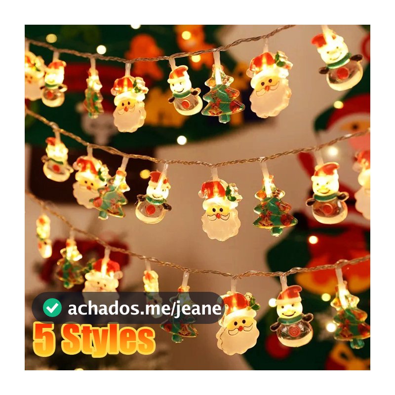 3M/1.5M Led Corda De Luz De Natal Papai Noel Boneco De Neve Árvore Festival Festa Atmosfera Luzes Coloridas Casa Decoração Ao Ar Livre