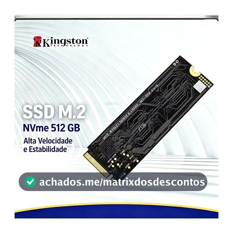 SSD Kingston M.2 NVMe 512GB 2280 PCIe 4.0 Para PS5 Notebook Desktop