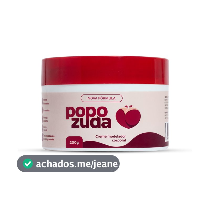 Popozuda Creme Corporal Termoativo para Estrias e Celulite 200g | Efeito Aquecimento