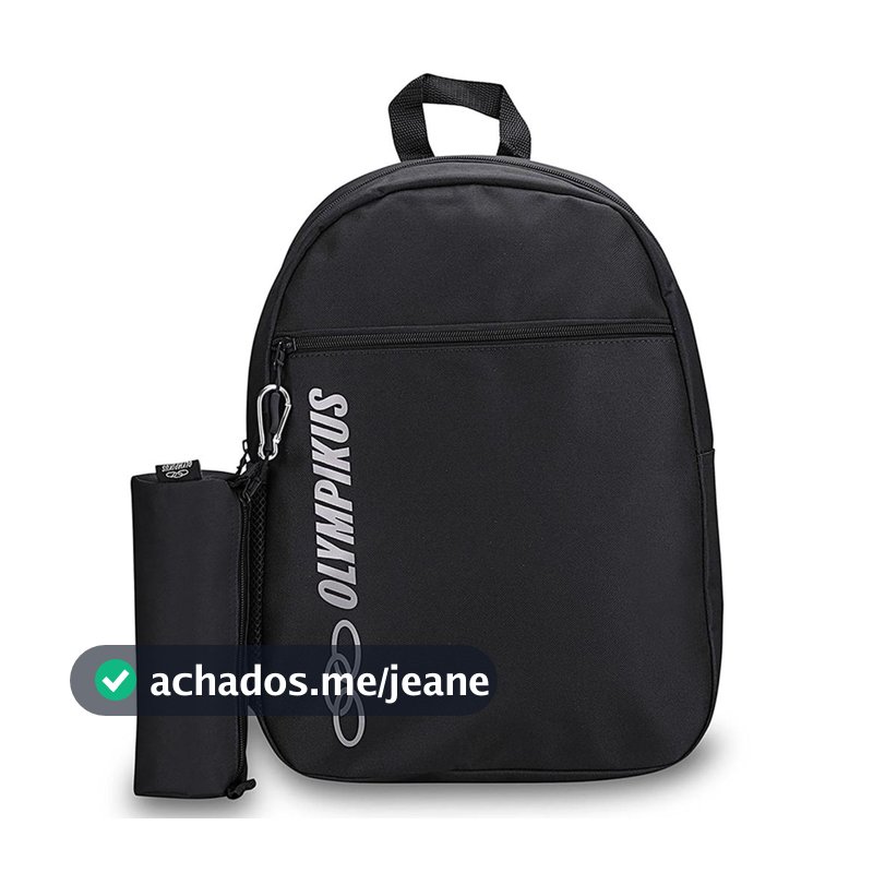 Mochila Esportiva Juvenil Unissex Com Estojo Para Escola - Olympikus