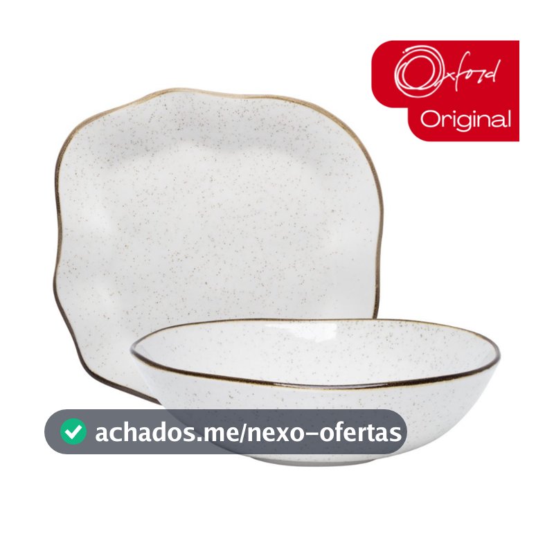 Conjunto Travessa Saladeira Baixelas Para Servir Ryo Maresia Areia Oxford Porcelanas