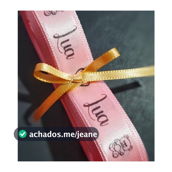 Fita de Cetim Personalizada 15MM - 5 Metros