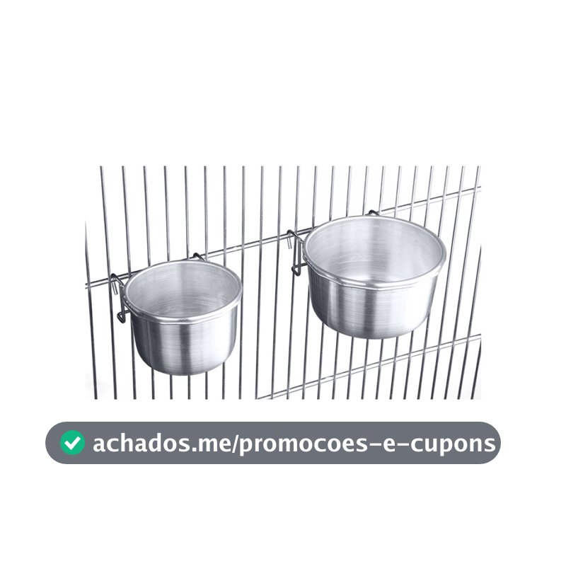 Caneca Gancho Aluminio G - Gaiolas Londrina