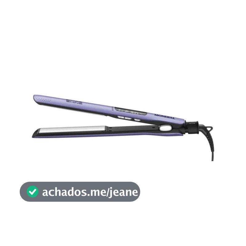 Prancha Alisadora Mondial Space Shine Lilás 50W Bivolt - P-26