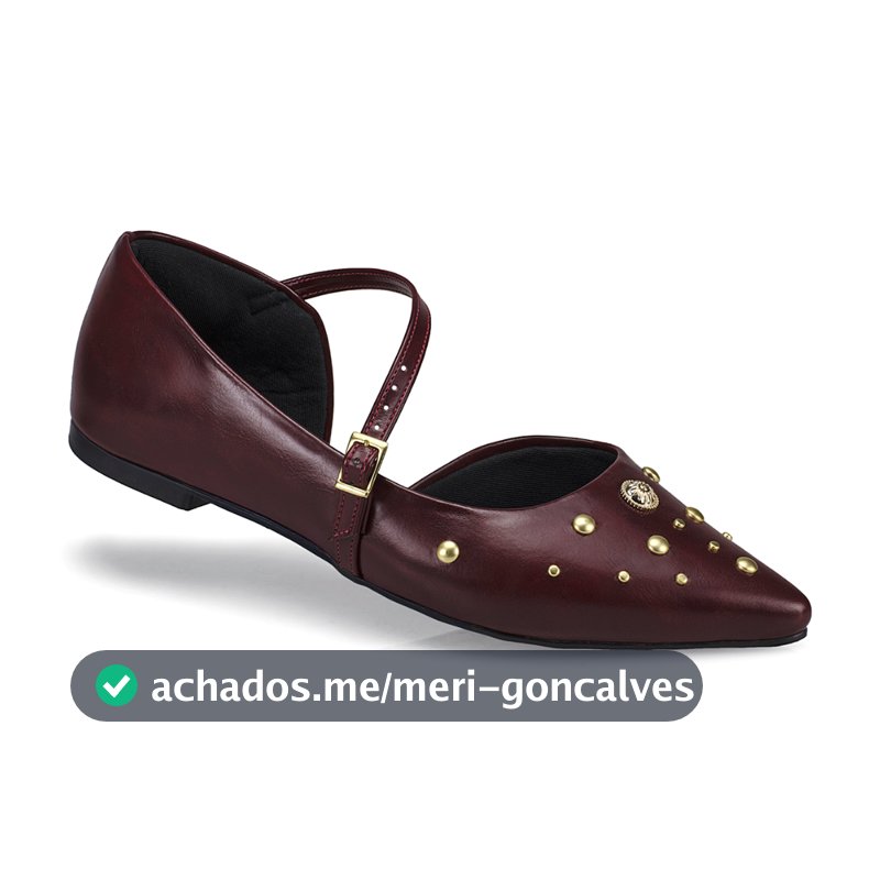 Sapatilha Feminina Slingback Bico Fino Sapato Moda Mule 6773