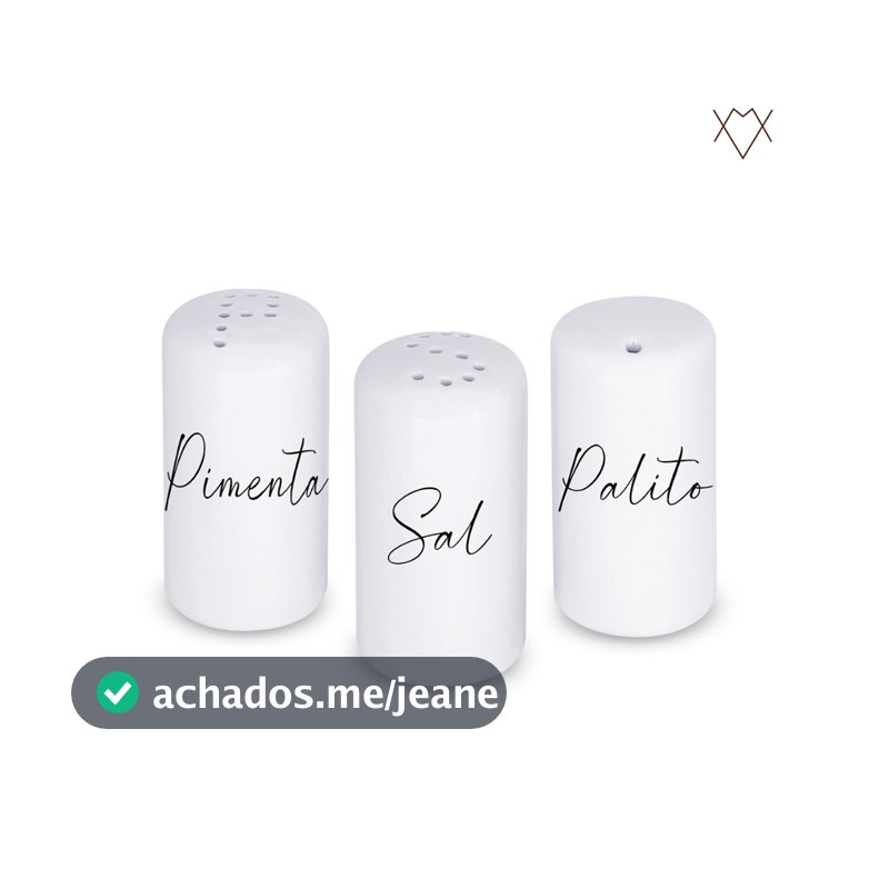 Kit Cozinha Pimenteiro Sleiro Paliteiro de Porcelana Premium