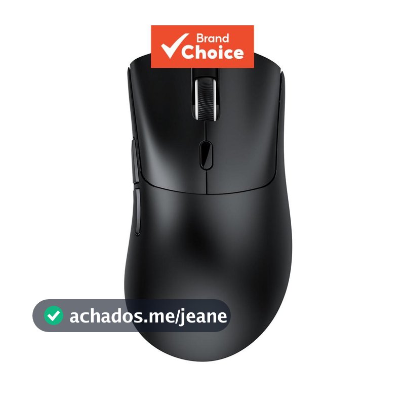 Mouse Gamer Attack Shark R1 Tri Mode Wireless PAW3311 Sensor 18000DPI com fio 2.4G BT5.2, Mouse de E-sports com bateria