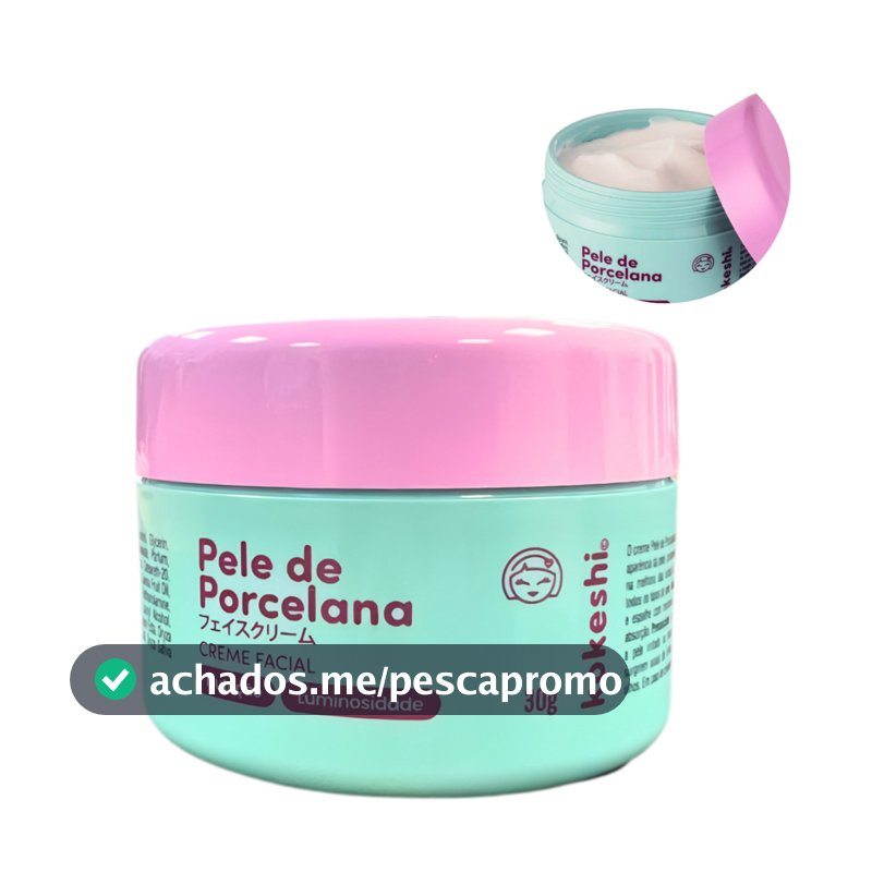 Hidratante Facial Kokeshi Pele de Porcelana Creme Hidratante Facial Coreano Rosa Mosqueta 30g