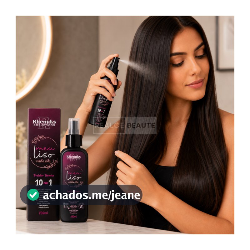 Spray Protetor Térmico 10 em 1 Capilar Meu Liso Minha Vida 200ml Rhenuks