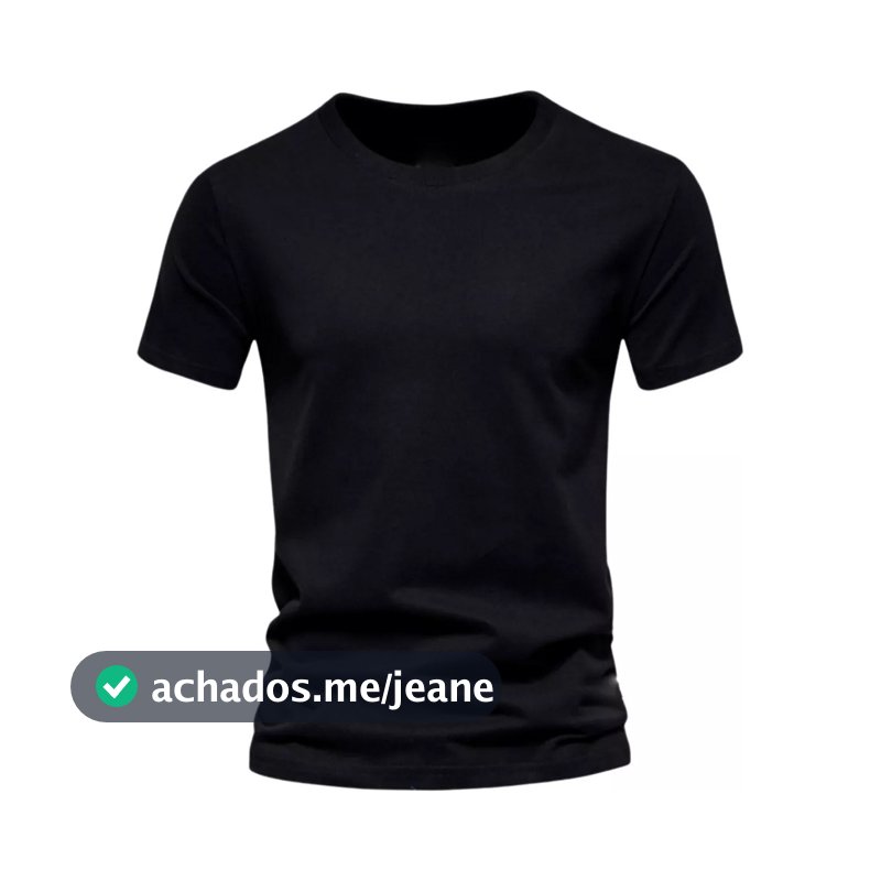 Camiseta Unissex Algodão Premium 100 Porcento Básica Lisa Manga Curta Moda Streetwear Casual Verão