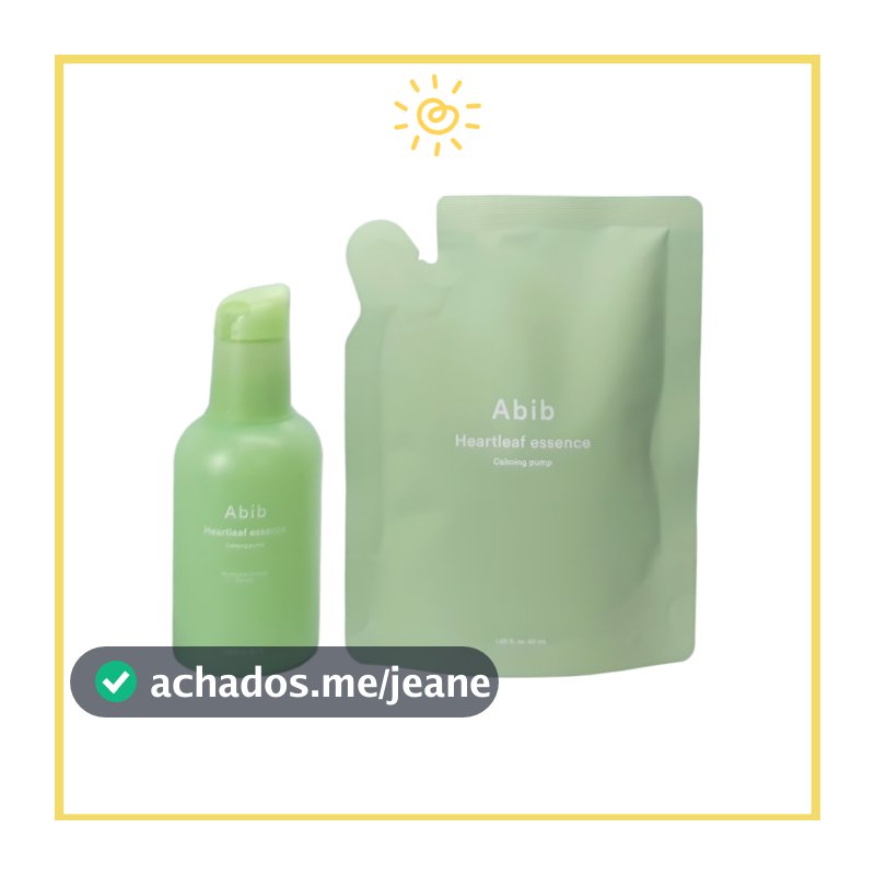 Bomba Calmante Abib Heartleaf Essence 50ml + Recarga 50ml (Validade : 2027.12)