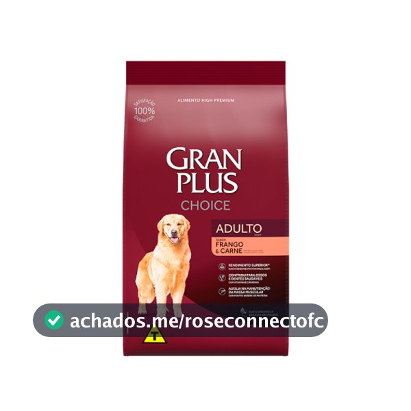 Ração GranPlus Choice Carne e Frango 10,1kg
