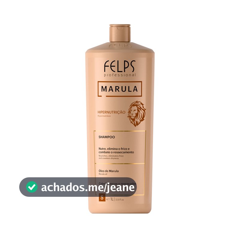 Shampoo Marula Hipernutrição Felps Professional - 1L