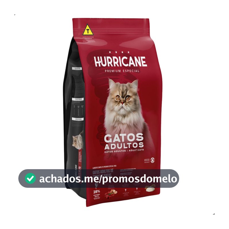 Ração Hurricane Premium Especial Gatos Adultos 10,1kg