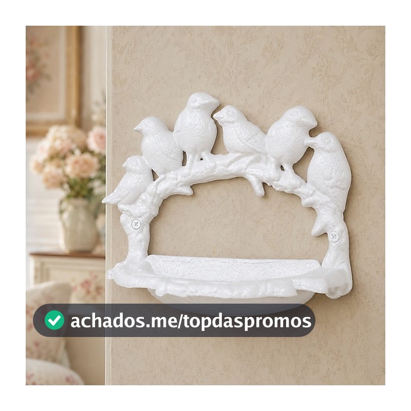 Comedouro Pássaros Parede Alumínio Fundido Jardim Cottage Colonial Decoração Elegante Luxo