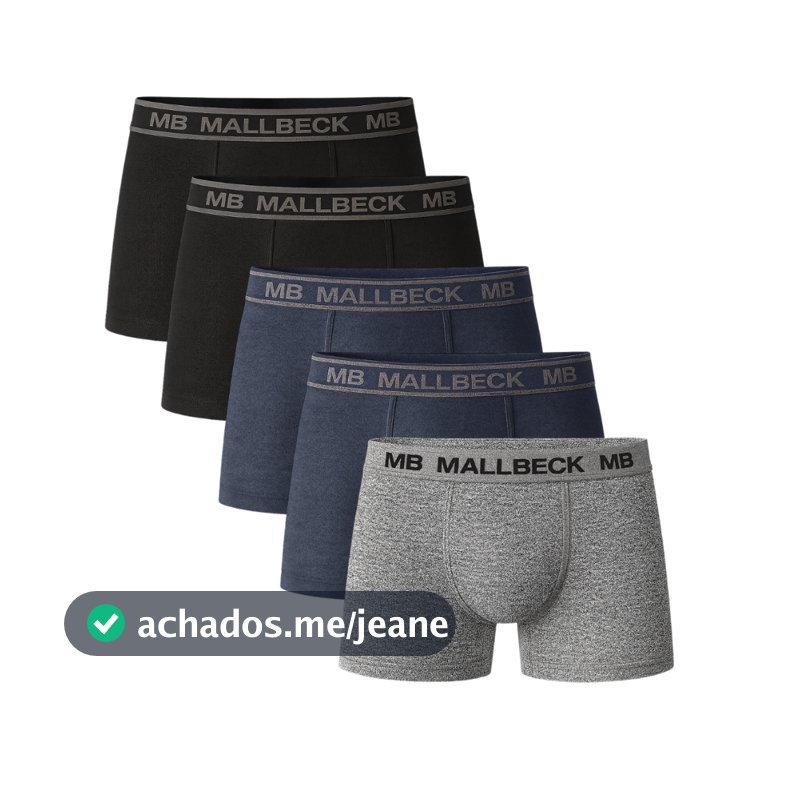 Kit Cueca Masculina Algodão Box Boxer Adulto