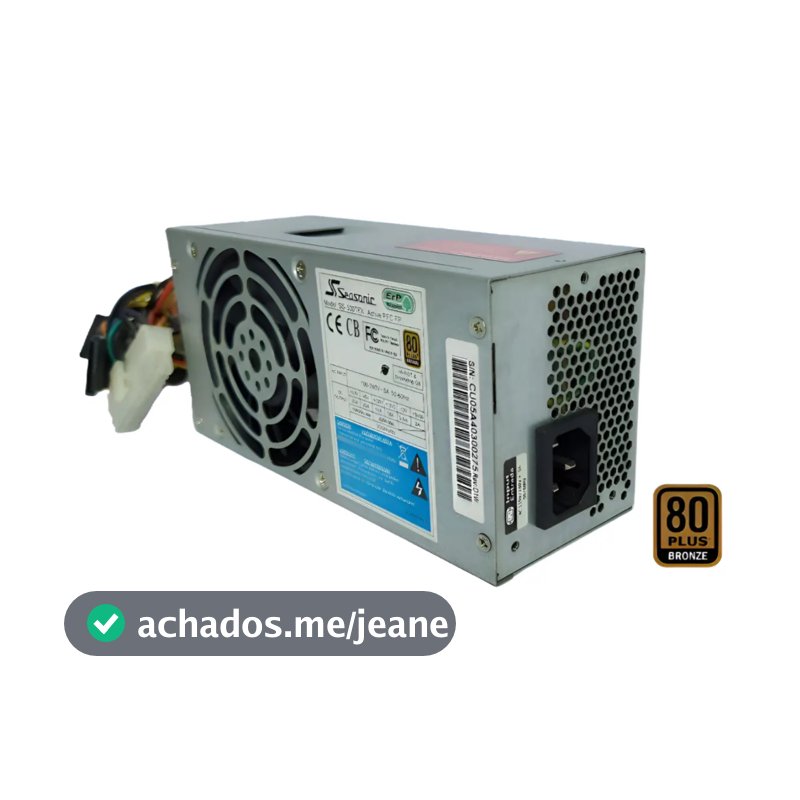 Fonte Seasonic Ss-300tfx Active Pfc Fp 300w 80 Plus