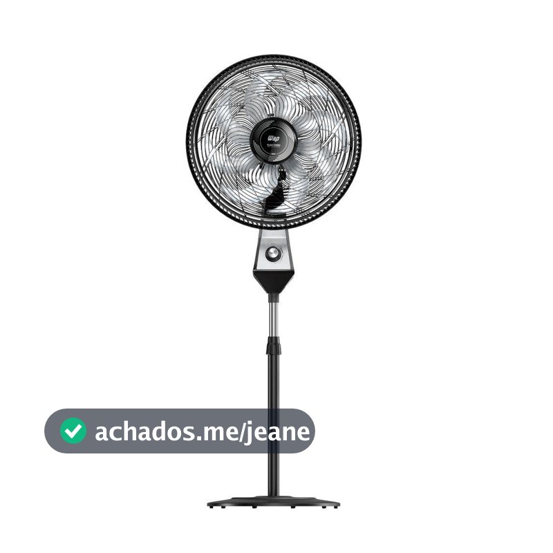 Ventilador WAP Coluna Flow Turbo Preto 127V 50cm 8 Pas FW009220