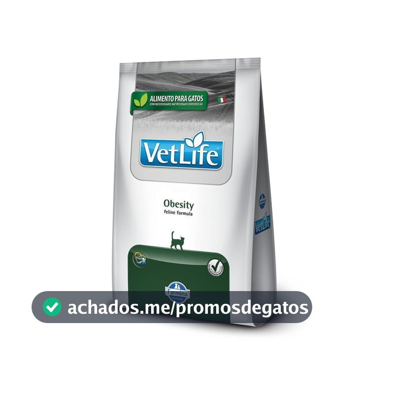 Vet Life Obesity para Gatos Adultos de Todas as Raças 2Kg