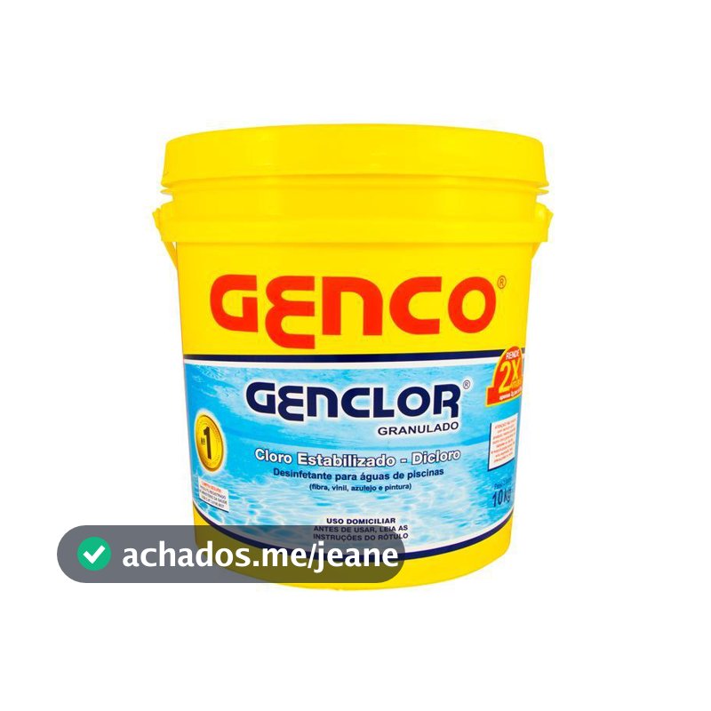 Cloro Piscina Genclor Estabilizador 10Kg