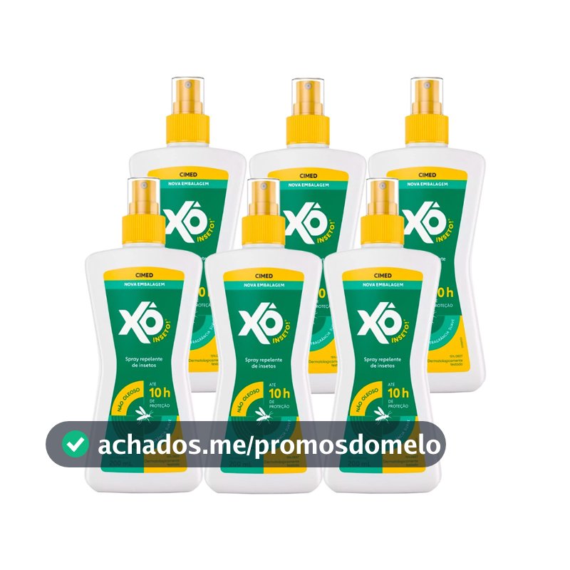 Kit 6 Unidades Repelente Xô Inseto 200ml