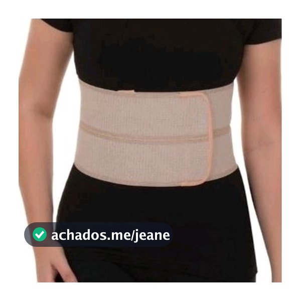 Cinta Abdominal Pós Cirúrgica 2 Gomos Toque Suave Tamanho P M G