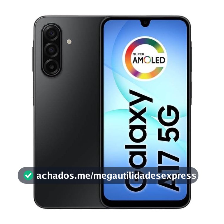Celular Smartphone Samsung Galaxy A17 5G 128GB 4GB 50MP Tela 6.7" - Preto