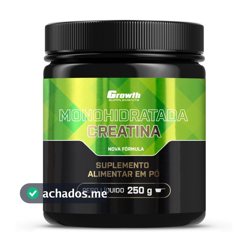 Creatina Monohidratada - Growth Supplements - Sem sabor em pó