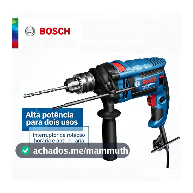 Furadeira Parafusadeira bosch 16RE Furadeira de Impacto Elétrica Profissional Alta Torque  furadeira de impacto elétric