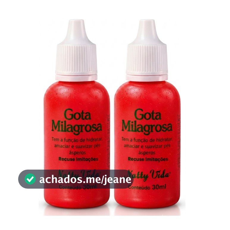 Kit 2 Gota Milagrosa Naty vida 30ml Efeito Instantâneo
